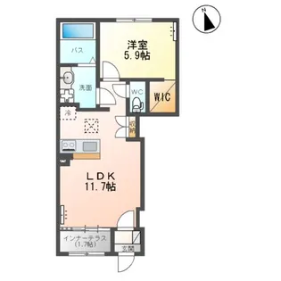 荒井南アパート【1階】の間取り