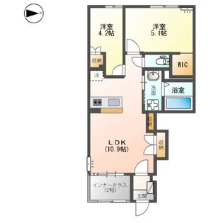 BREEZE HILLS (ブリーズヒルズ)【101号室】の間取り