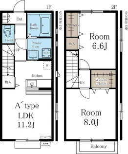 ボンヌ・シャンスK・HーO【1階】の間取り