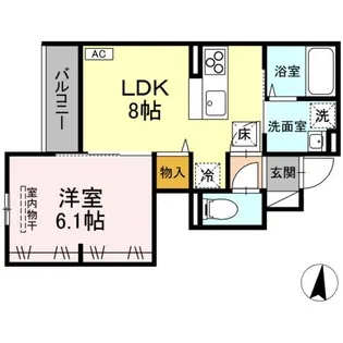 PRIMAVERA吉成台【1階】の間取り