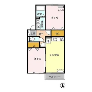 シェランジュ【2階】の間取り