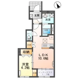 秋千美【103号室】の間取り