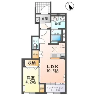 秋千美【101号室】の間取り