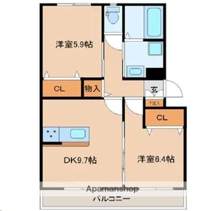 KAHARA【1階】の間取り