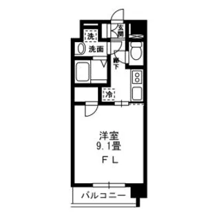 アーバンフラッツ青葉小田原(旧LA DOUCEUR青葉小田原)【8階】の間取り