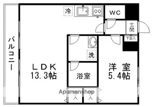 宮城県仙台市青葉区子平町【マンション】の間取り