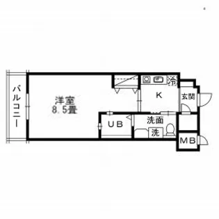 アントラ立町【4階】の間取り