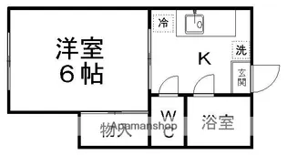 第十一ショーケービル【2階】の間取り