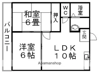 キャッスルES【2階】の間取り