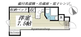 ラ・パルフェ・ド・東仙台【407号室】の間取り