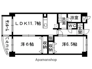 ソルジェンテ泉中央【303号室】の間取り