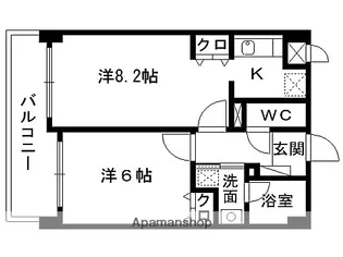 2Kの間取り画像