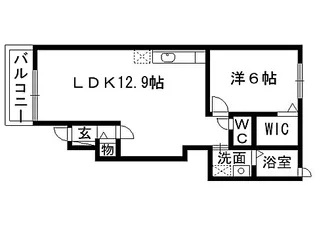 ペネトラーレ・北中山Ⅲ【1階】の間取り