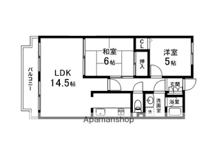 ガーデンプラザ泉中央【4階】の間取り