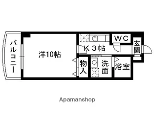 サンシーブル八乙女【5階】の間取り