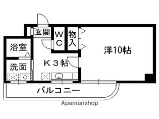 サンシーブル八乙女【505号室】の間取り
