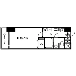 ノーブルプレイス北四番丁【4階】の間取り