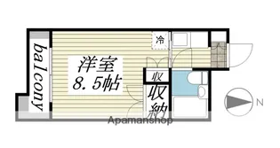 メゾン・ド・エルヴェ【408号室】の間取り