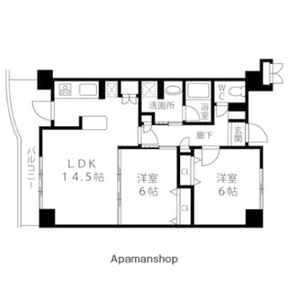 ラ・シエスタ泉【202号室】の間取り