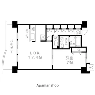 ラ・シエスタ泉【203号室】の間取り