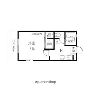 アブニールⅠ【201号室】の間取り