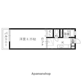ベルコート泉【103号室】の間取り