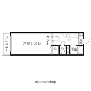 ベルコート泉【207号室】の間取り