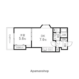 コンフォートEXE一番町【806号室】の間取り