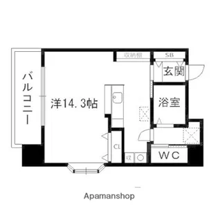 コンフォートEXE一番町【301号室】の間取り