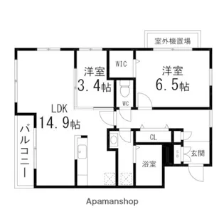 SUCCEED泉中央【203号室】の間取り