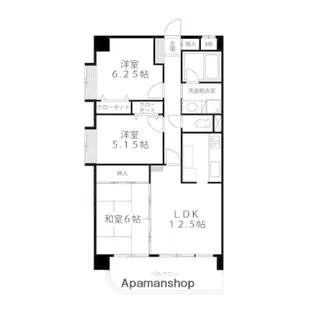 コンフォート八乙女Ⅱ【803号室】の間取り
