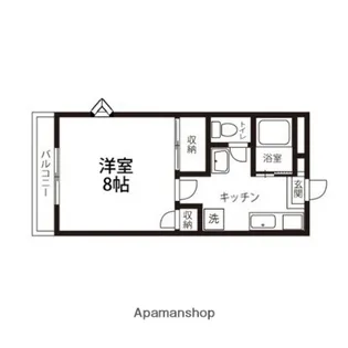 メゾンドタケヒロA【106号室】の間取り