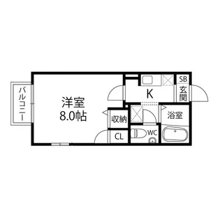 マーヴェラス・Y【201号室】の間取り