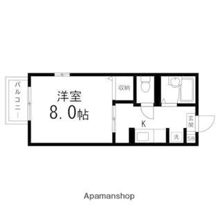マーヴェラス・Y【206号室】の間取り