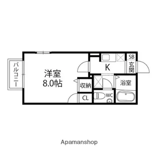 マーヴェラス・Y【102号室】の間取り