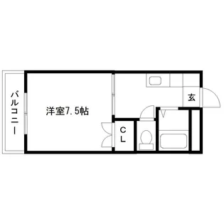 サンパレス向陽Ⅱ【5階】の間取り