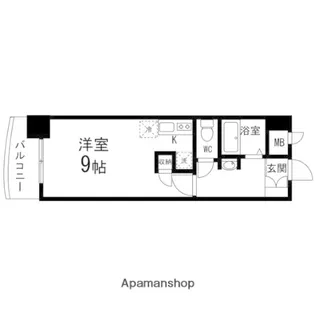 ロイヤルパーク五橋【303号室】の間取り
