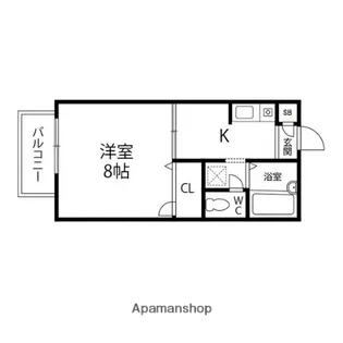 ディアスウタカ2【203号室】の間取り
