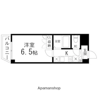 バースランド小松島【410号室】の間取り