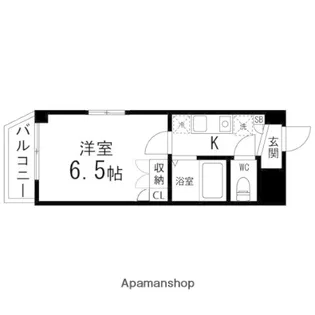 バースランド小松島【601号室】の間取り