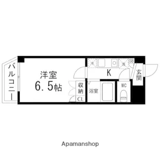 バースランド小松島【608号室】の間取り