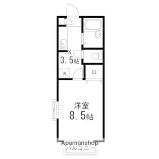 リッツ南光台【101号室】の間取り