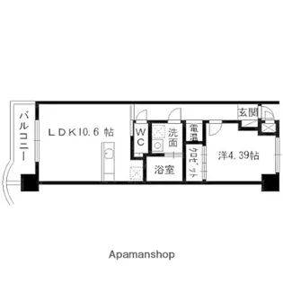 コンフォート北仙台ヒルズ【407号室】の間取り