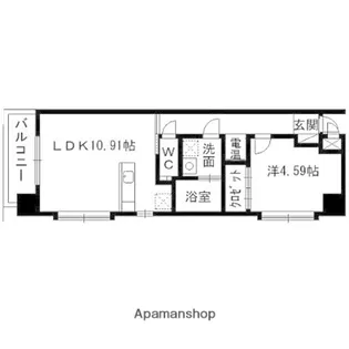 コンフォート北仙台ヒルズ【313号室】の間取り