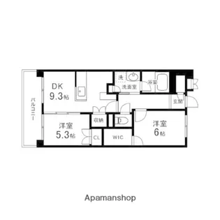 杜の丘レジデンス【201号室】の間取り