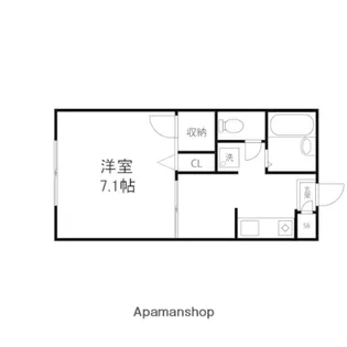 クレスト・向陽台【102号室】の間取り
