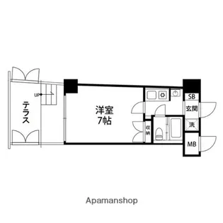 ダイアパレスステーションプラザ八乙女【112号室】の間取り