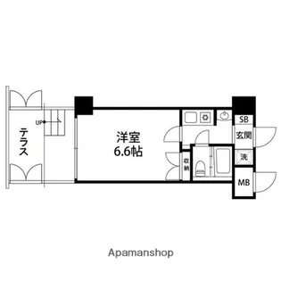 ダイアパレスステーションプラザ八乙女【120号室】の間取り