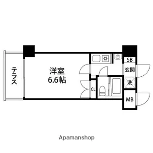 ダイアパレスステーションプラザ八乙女【110号室】の間取り