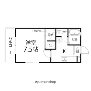 グレイスⅡ【201号室】の間取り